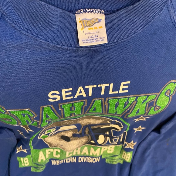 1988 afc champions Seahawks crewneck - Picture 3 of 4